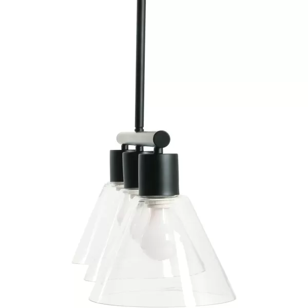 imageCreative CoOp Black Metal 3Light Lamp with Clear Glass Shades PendantBlack