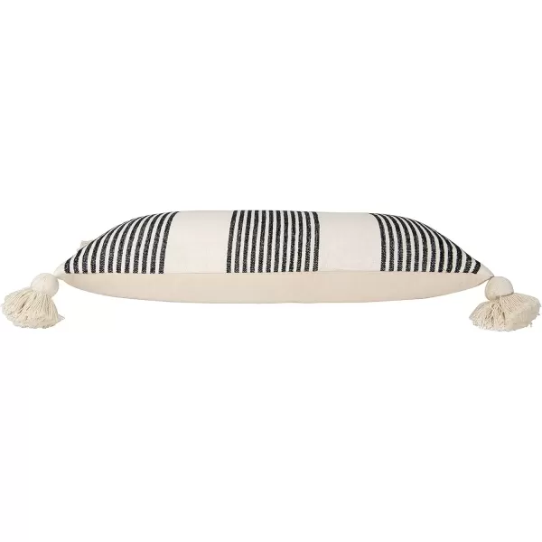 imageCreative CoOp Cream Cotton ampamp Chenille Mustard Stripes ampamp Tassels Pillows YellowBlack
