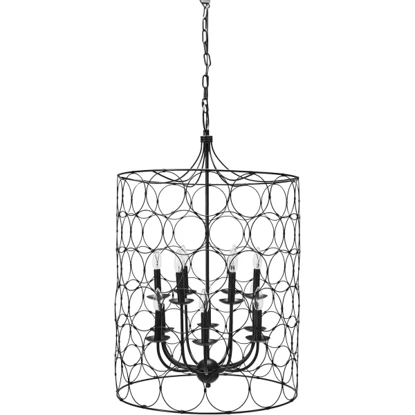 imageCreative CoOp EC0138 Metal Chandelier with Circle Designs ampamp 12 Lights 23quot Round by 38quot Height BronzeBronze