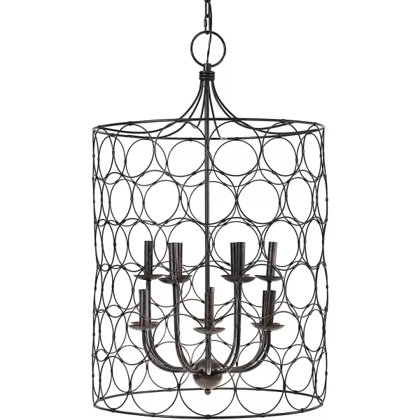 imageCreative CoOp EC0138 Metal Chandelier with Circle Designs ampamp 12 Lights 23quot Round by 38quot Height BronzeBronze