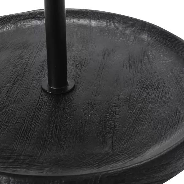 imageCreative CoOp Elegant Modern 3 Cake Stand or Desert Serve Ware Tower Natural ampamp Gold Tiered Tray Natural and GoldBlack
