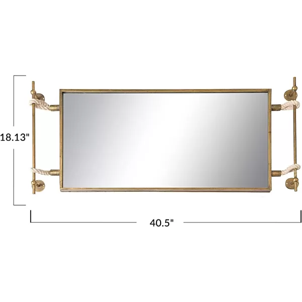 imageCreative CoOp Iron and Glass Reflective Wall Mirror Gold