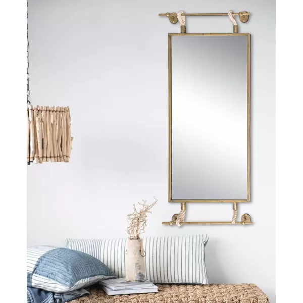 imageCreative CoOp Iron and Glass Reflective Wall Mirror Gold