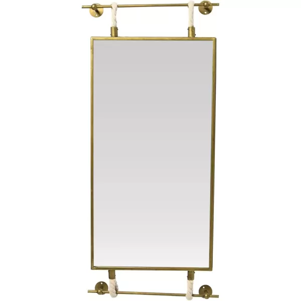 imageCreative CoOp Iron and Glass Reflective Wall Mirror Gold