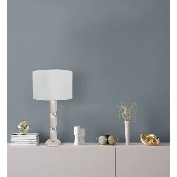 imageCreative CoOp Metal Glass Middle Table Lamp Silver