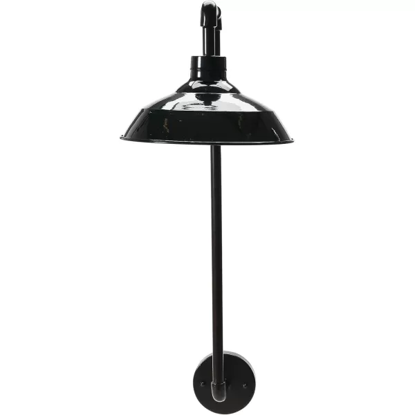 imageCreative CoOp Metal Wall Sconce with Round Shade 33quotH BronzeBlack