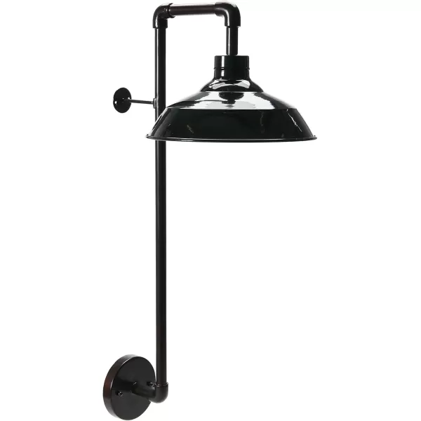 imageCreative CoOp Metal Wall Sconce with Round Shade 33quotH BronzeBlack