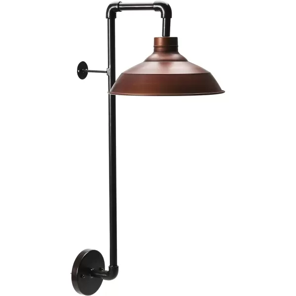 imageCreative CoOp Metal Wall Sconce with Round Shade 33quotH BronzeBronze