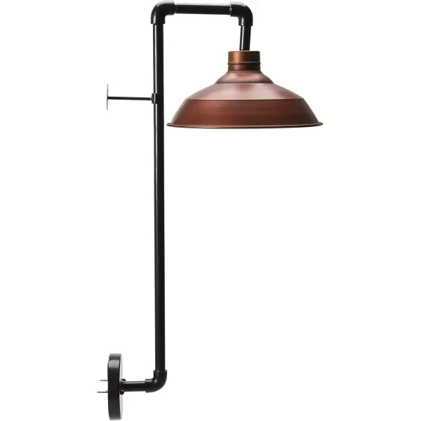 imageCreative CoOp Metal Wall Sconce with Round Shade 33quotH BronzeBronze