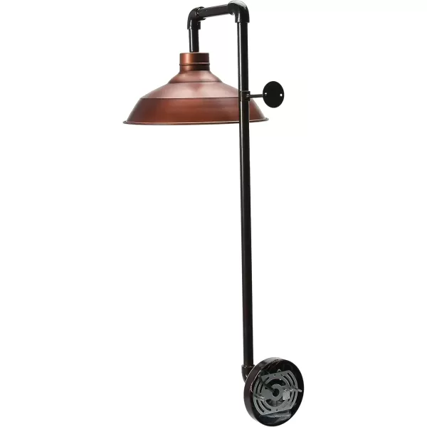 imageCreative CoOp Metal Wall Sconce with Round Shade 33quotH BronzeBronze
