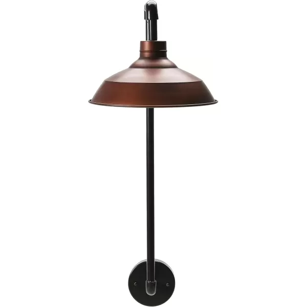 imageCreative CoOp Metal Wall Sconce with Round Shade 33quotH BronzeBronze