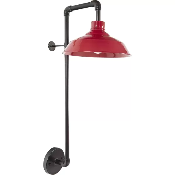 imageCreative CoOp Metal Wall Sconce with Round Shade 33quotH BronzeRed