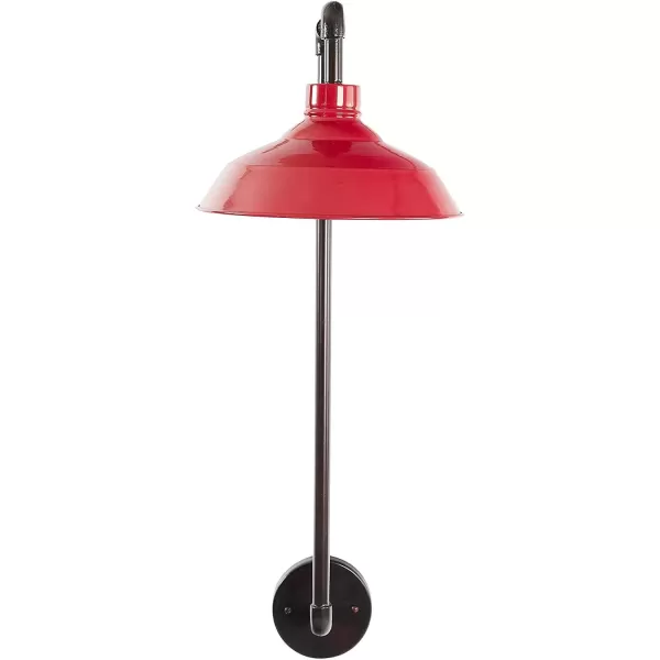 imageCreative CoOp Metal Wall Sconce with Round Shade 33quotH BronzeRed