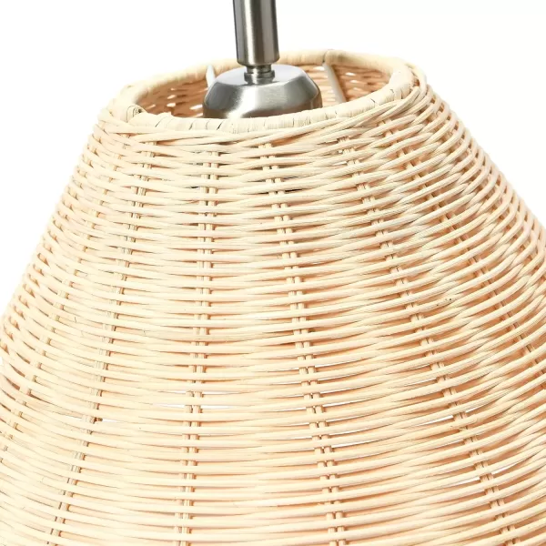 imageCreative CoOp Rattan and Metal Wall Sconce Satin NickleSatin Nickle