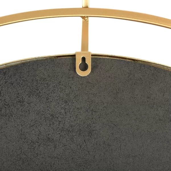 imageCreative CoOp Round Wire Framed Wall Mirror Gold