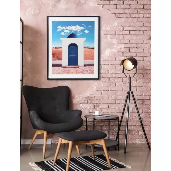 imageCreative CoOp Wood Framed Architecture PhotographBlue Door