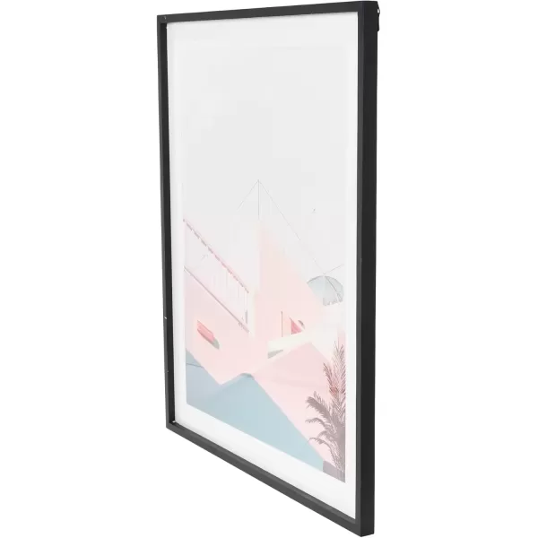 imageCreative CoOp Wood Framed Architecture PhotographPink Building