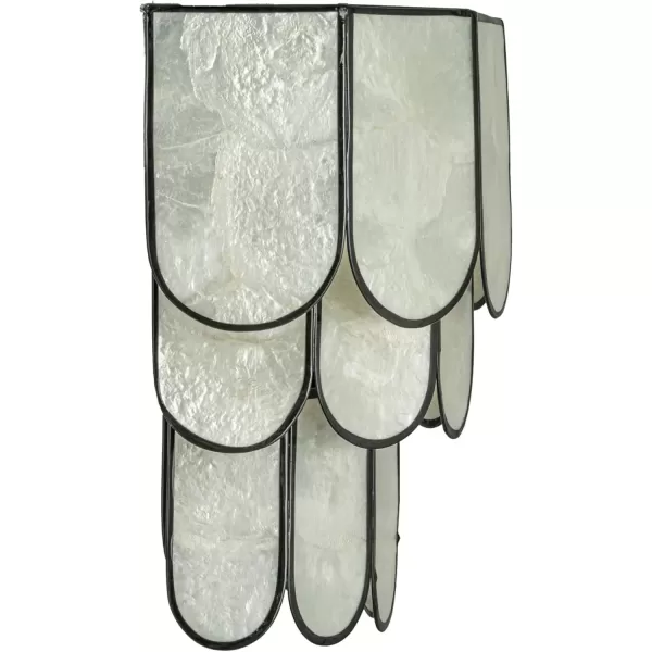imageCreative CoOp 4Tier Capiz and Metal Wall Sconce Natural with BlackBlack