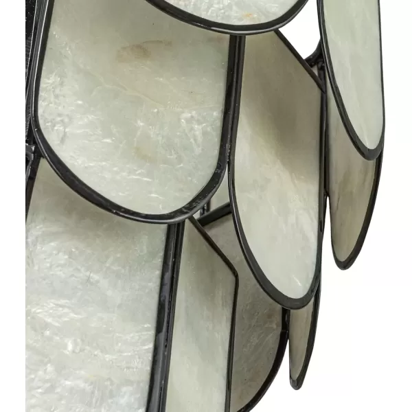 imageCreative CoOp 4Tier Capiz and Metal Wall Sconce Natural with BlackBlack