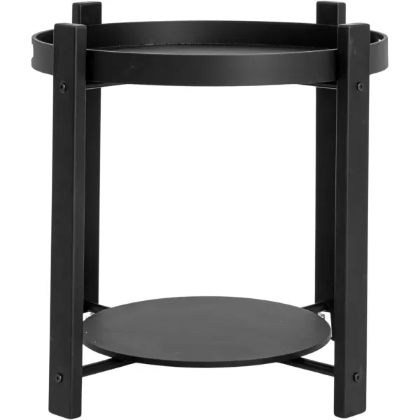 imageCreative CoOp Chic Fir Wood and Metal Tray Table Black