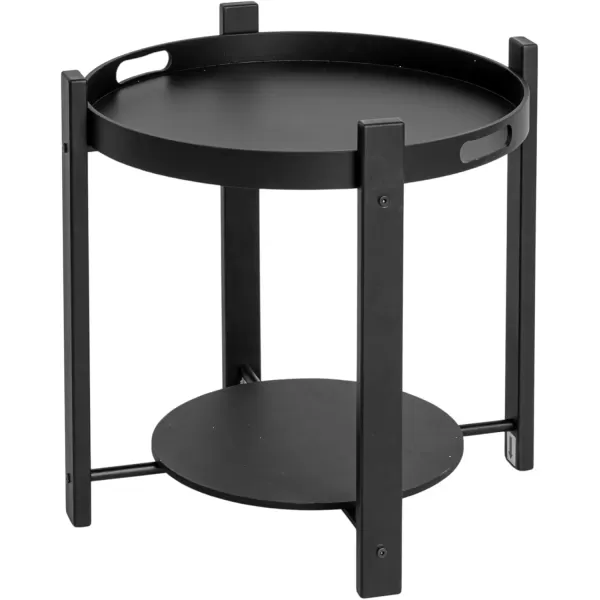 imageCreative CoOp Chic Fir Wood and Metal Tray Table Black