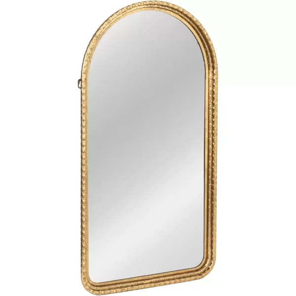 imageCreative CoOp Decorative Arched Metal Wall Mirror Gold