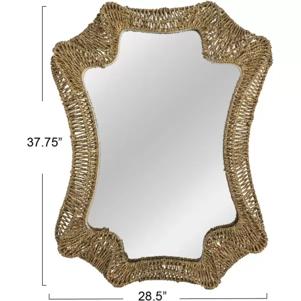 imageCreative CoOp Decorative Cattail Wall Mirror NaturalNatural