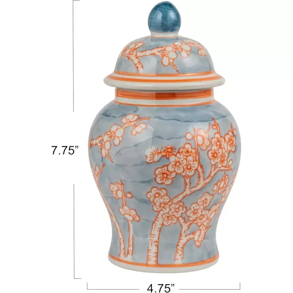 imageCreative CoOp Decorative Ceramic Ginger Jar with Domed Lid Light Blue
