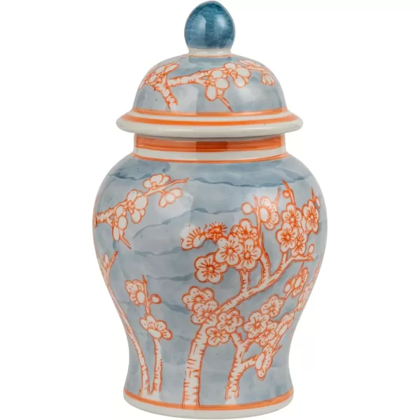 imageCreative CoOp Decorative Ceramic Ginger Jar with Domed Lid Light Blue