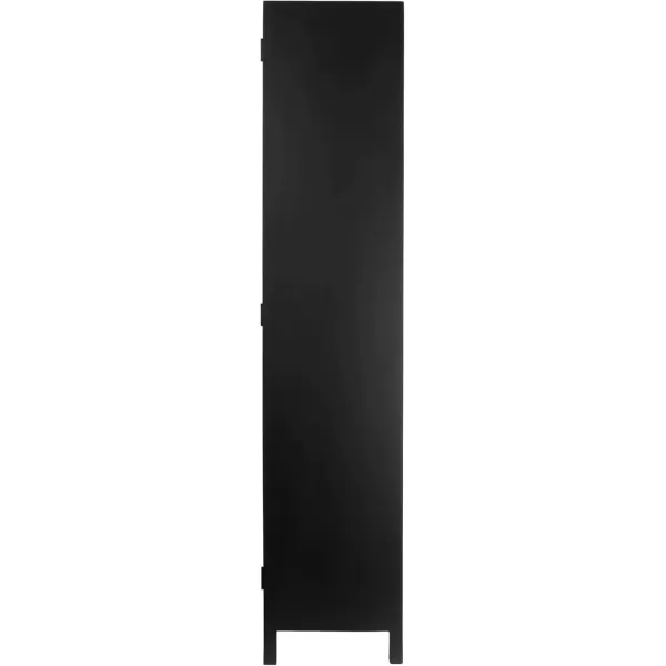 imageCreative CoOp Mango Wood and Cane 4Door Sideboard Cabinet BlackBlack