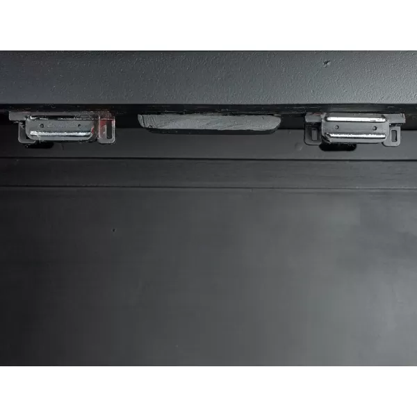 imageCreative CoOp Mango Wood and Cane 4Door Sideboard Cabinet BlackBlack