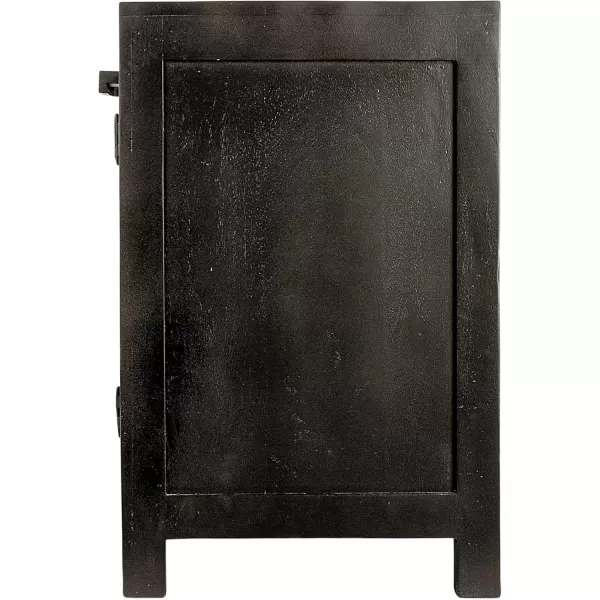 imageCreative CoOp Mango Wood and Cane 4Door Sideboard Cabinet BlackBlack