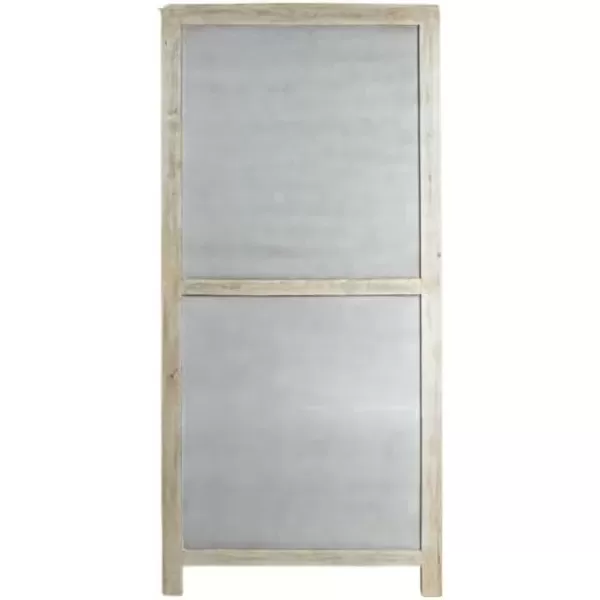 imageCreative CoOp Mango Wood and Cane 4Door Sideboard Cabinet BlackNatural