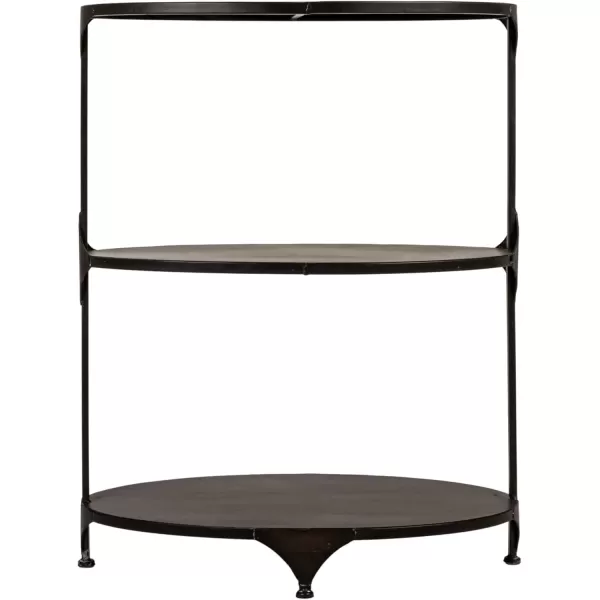 imageCreative CoOp Oval 3Tier Metal Storage Shelf BlackBlack