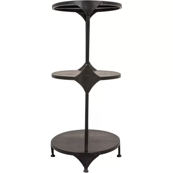 imageCreative CoOp Oval 3Tier Metal Storage Shelf BlackBlack
