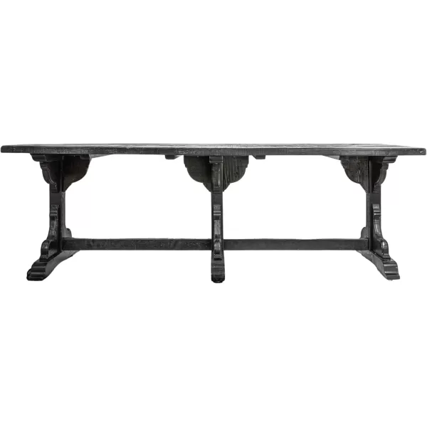 imageCreative CoOp Reclaimed Pine Wood Rectangular Dining Table BlackBlack