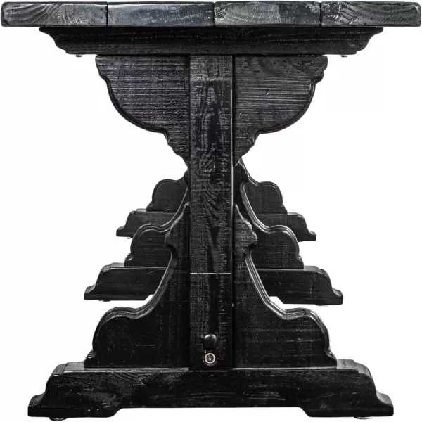 imageCreative CoOp Reclaimed Pine Wood Rectangular Dining Table BlackBlack