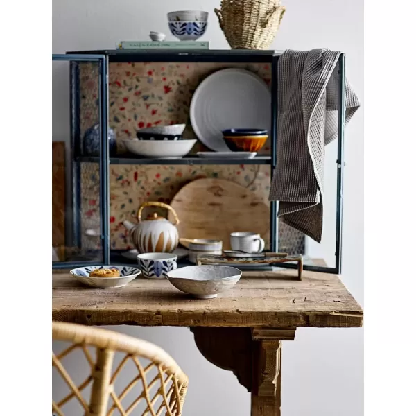 imageCreative CoOp Reclaimed Pine Wood Rectangular Dining Table BlackNatural
