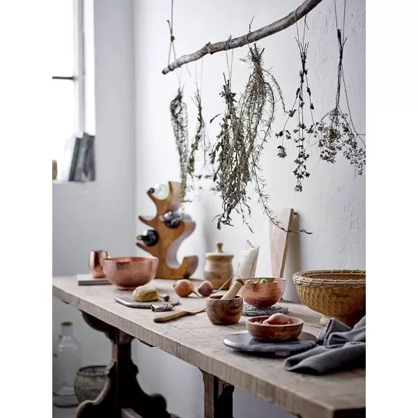 imageCreative CoOp Reclaimed Pine Wood Rectangular Dining Table BlackNatural