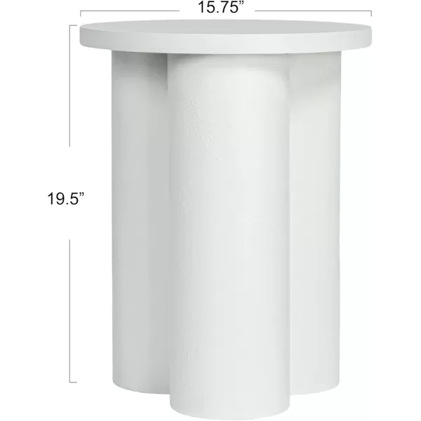 imageCreative CoOp Round 3Column End Table White