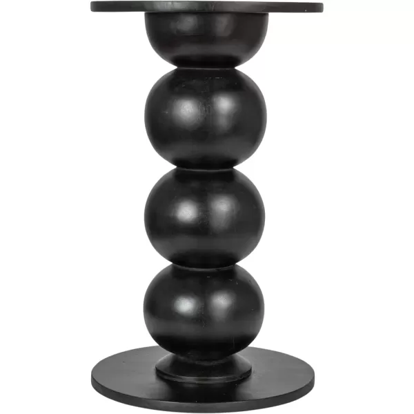 imageCreative CoOp Round Mango Wood OverSized Bubble End Table BlackBlack