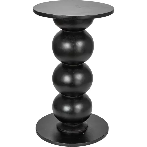 imageCreative CoOp Round Mango Wood OverSized Bubble End Table BlackBlack