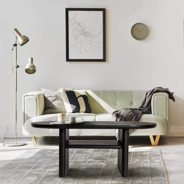 imageCreative CoOp Sturdy Firwood Coffee Table Black