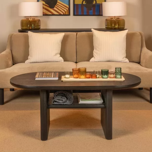 imageCreative CoOp Sturdy Firwood Coffee Table Black