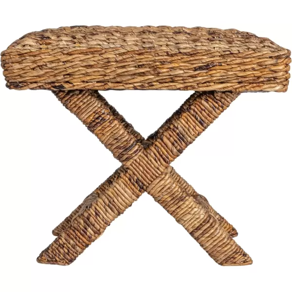 imageCreative CoOp Woven Banana Leaf Stool Natural FinishBanana Leaf