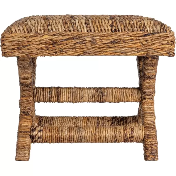 imageCreative CoOp Woven Banana Leaf Stool Natural FinishBanana Leaf