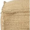 imageCreative CoOp 16quot H Handwoven Jute Pouf Tan