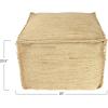 imageCreative CoOp 16quot H Handwoven Jute Pouf Tan