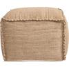 imageCreative CoOp 16quot H Handwoven Jute Pouf Tan