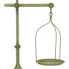 imageCreative CoOp Black Decorative Antique Iron Balance Scale with BirdGreen